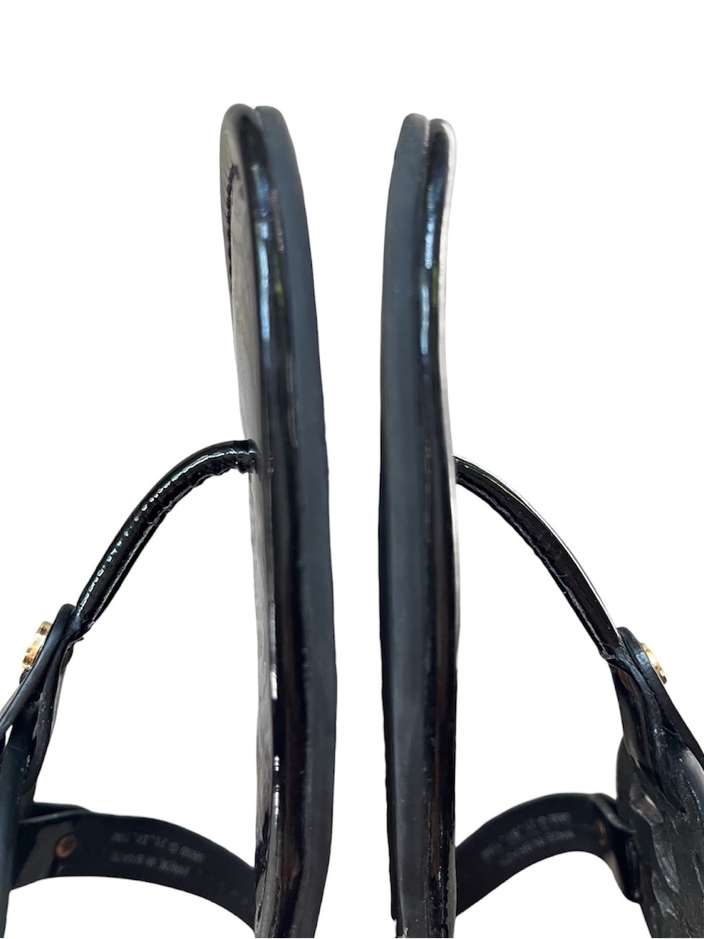Tory Burch MILLER Black Patent Leather Sandal, sz 11 - Picture 7 of 15